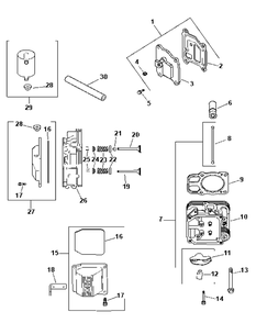 Part Location Diagram of KH-24-755-147-S MTD HARDWARE KIT-HEAD